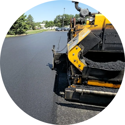 Asphalt paving service feature icon