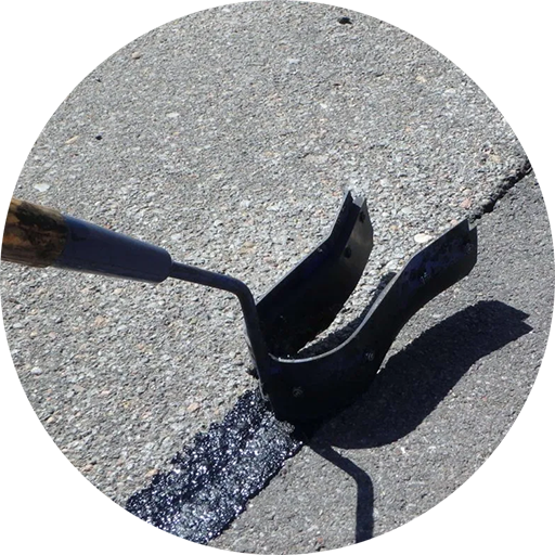 Asphalt crack repair service feature icon